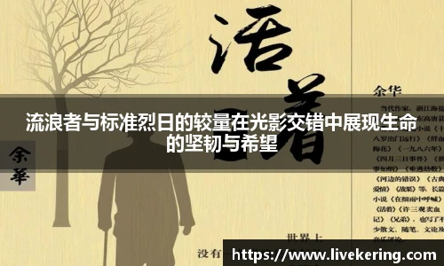 流浪者与标准烈日的较量在光影交错中展现生命的坚韧与希望